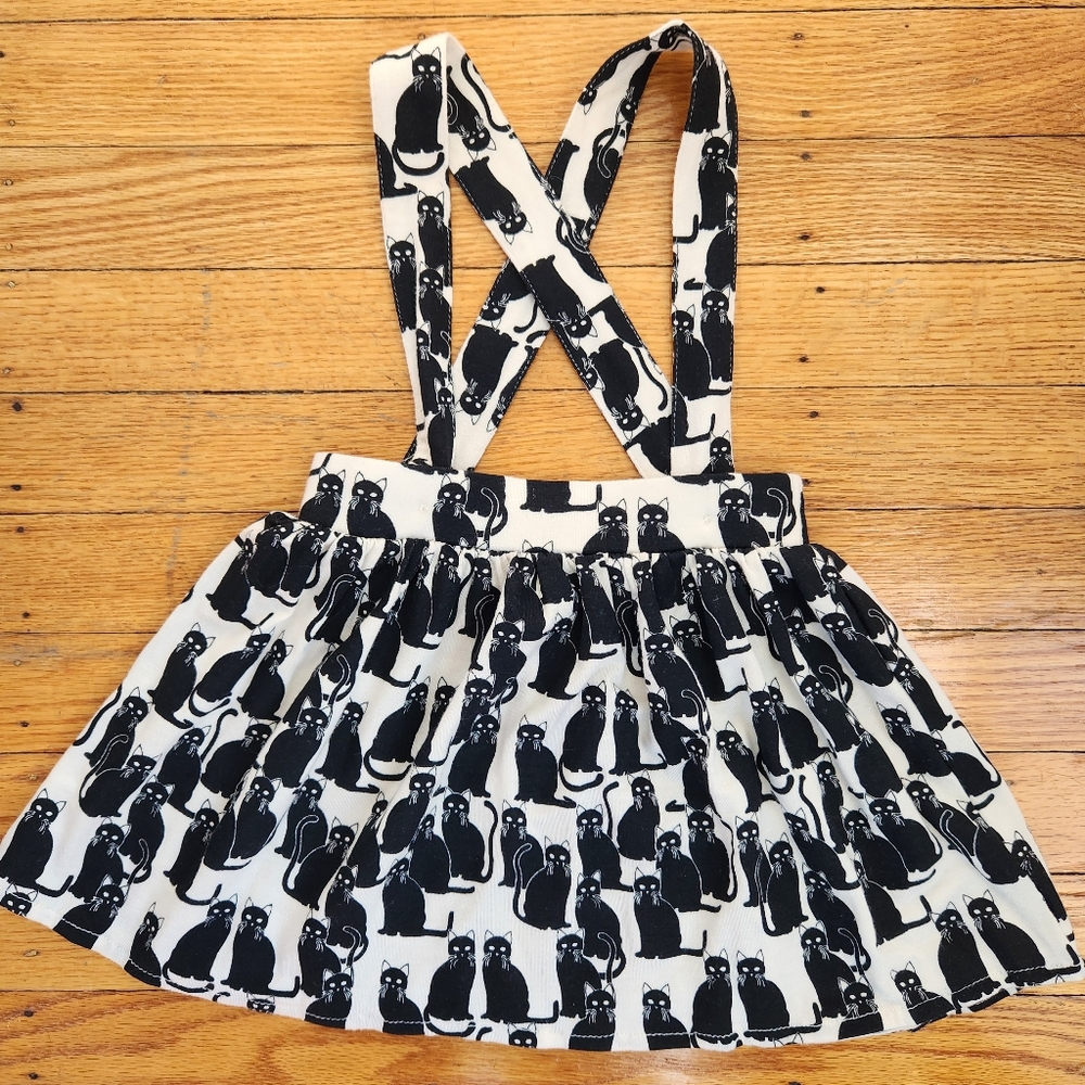 Kate Quinn Black and White Cat Print Dress
